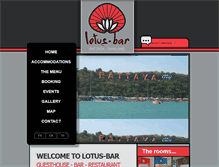 Tablet Screenshot of lotusbar-pattaya.com